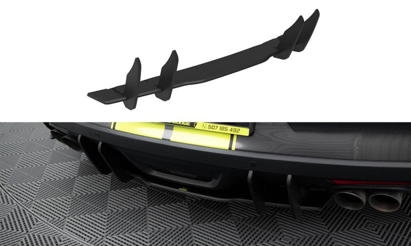Maxton Street Pro Heckschürze Ford Mustang GT Mk6 Roush Performance FOMU6GTCNC-RS1B