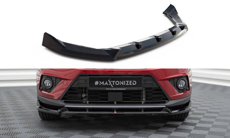 Maxton Front Ansatz Seat Arona FR Mk1 schwarz Hochglanz SE-AR-1-FR-FD1-G
