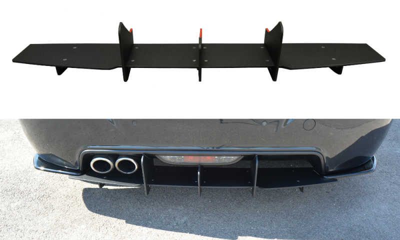Maxton Diffusor Heck Ansatz für Heckschürze für PEUGEOT RCZ  PE-RCZ-1F-CNC-RS1
