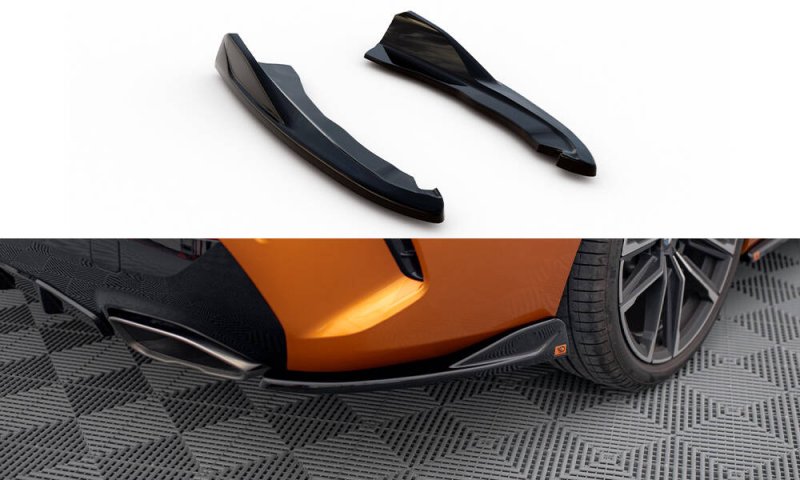 Maxton Heck Ansatz Flaps Diffusor V.2 BMW 4er M440i G22 / G23 / G22 Facelift / G23 Facelift schwarz Hochglanz BM-4-G22-MPACK-RSD4-G