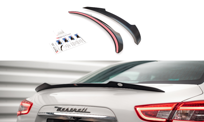 Maxton Spoiler CAP für Maserati Ghibli Mk3 schwarz Hochglanz MA-GH-1-CAP1-G