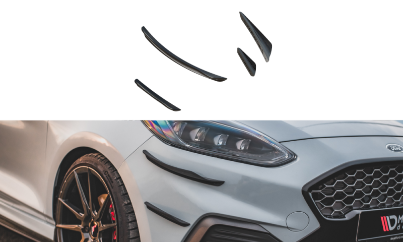 Maxton Stoßstangenflügel vorne (Canards) V.3 Ford Fiesta Mk8 ST / ST-Line  FO-FI-8-STLINE-CAN3