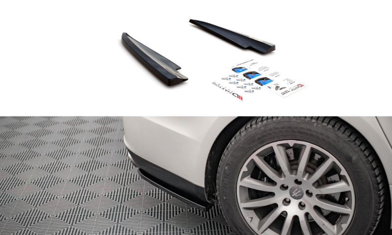 Maxton Heck Ansatz Flaps Diffusor für Maserati Ghibli Mk3 schwarz Hochglanz MA-GH-1-RSD1-G