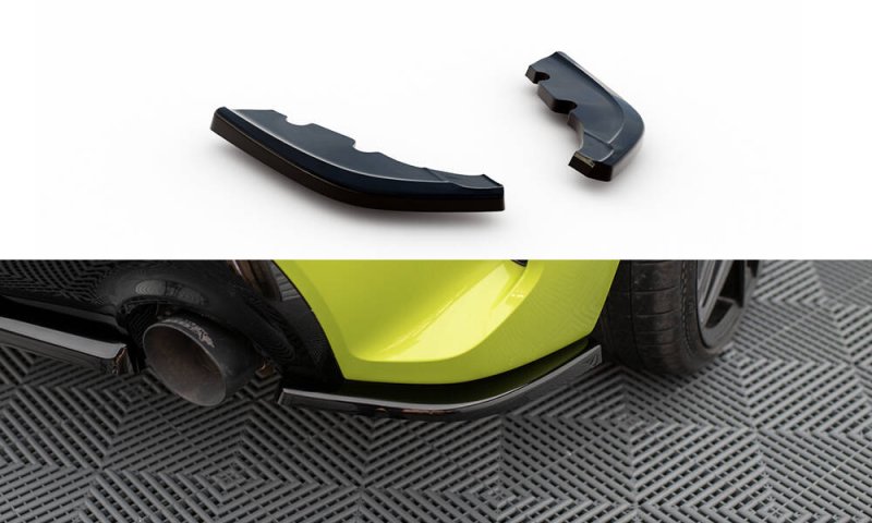 Maxton Heck Ansatz Flaps Diffusor V.7 BMW 1er M-Paket / M135i F40 schwarz Hochglanz BM-1-40-M-RSD2-G
