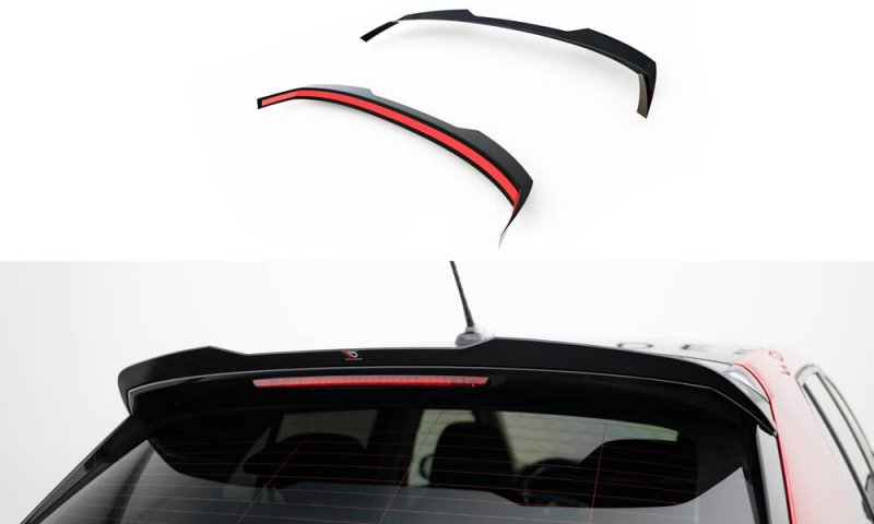 Maxton Spoiler CAP Abrisskante Skoda Fabia Mk4 schwarz Hochglanz SK-FA-4-CAP1-G