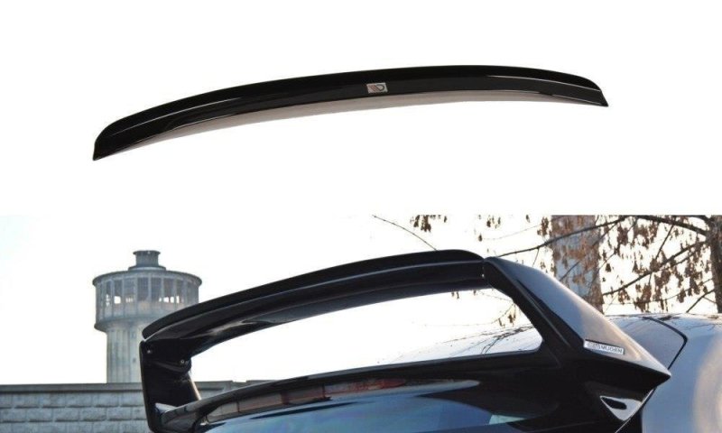 Maxton Spoiler CAP für HONDA CIVIC VIII TYPE R - MUGEN spoiler Carbon Look  HO-CI-8-TYPE-R-MU-CAP1-C