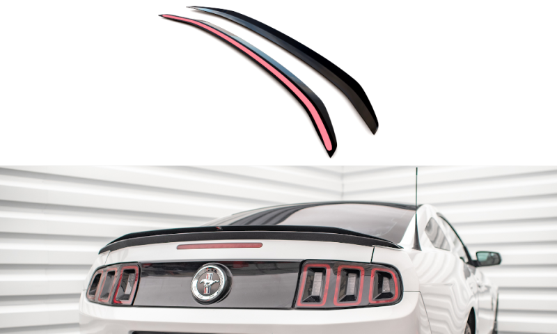 Maxton Spoiler CAP für Ford Mustang Mk5 Facelift schwarz Hochglanz FO-MU-5-CAP1-G