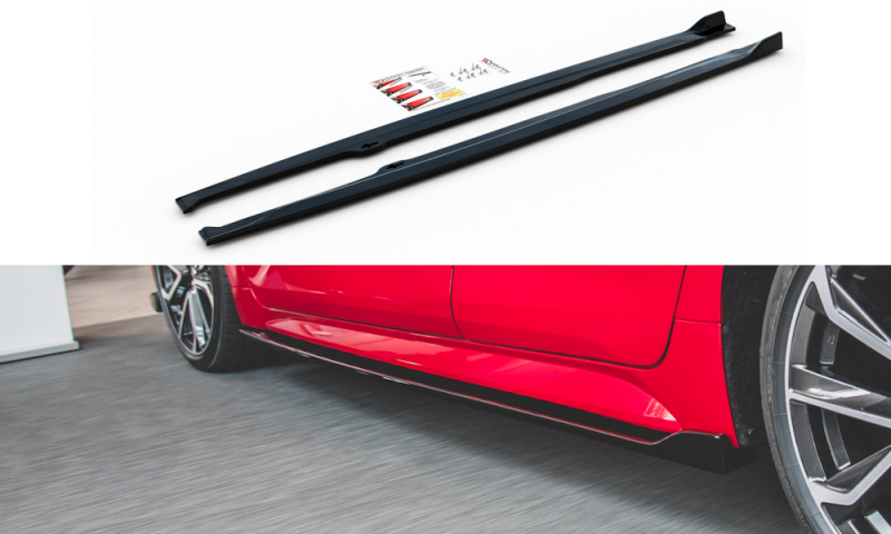 Maxton Seitenschweller Ansatz für Toyota Corolla XII Hatchback Carbon Look  TO-CO-12-HB-SD1-C