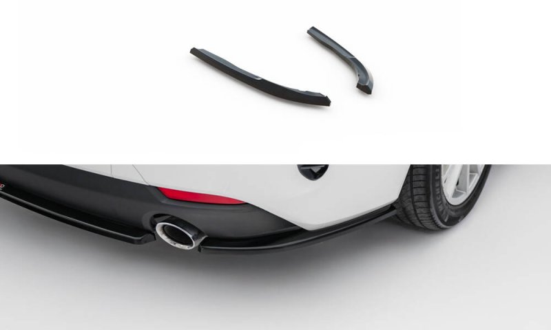 Maxton Heck Ansatz Flaps Diffusor BMW 4er Coupe / Cabrio G22 / G23 schwarz Hochglanz BM-4-G23-CA-RSD1-G