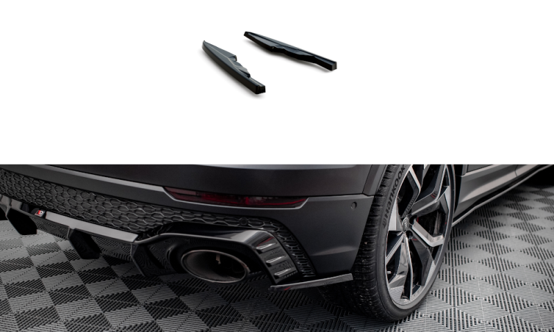 Maxton Heck Ansatz Flaps Diffusor V.2 für Audi RSQ8 Mk1 schwarz Hochglanz AU-RSQ8-1-RSD2-G