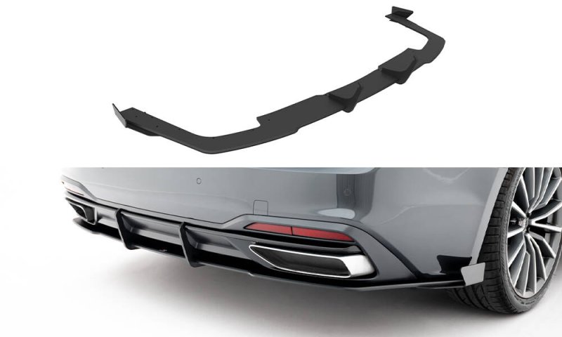 Maxton Street Pro Heckschürze + Flaps Audi A5 F5 Facelift schwarz Hochglanz AUA52FSBCNC-RS1B+BRBI+RSF1-G