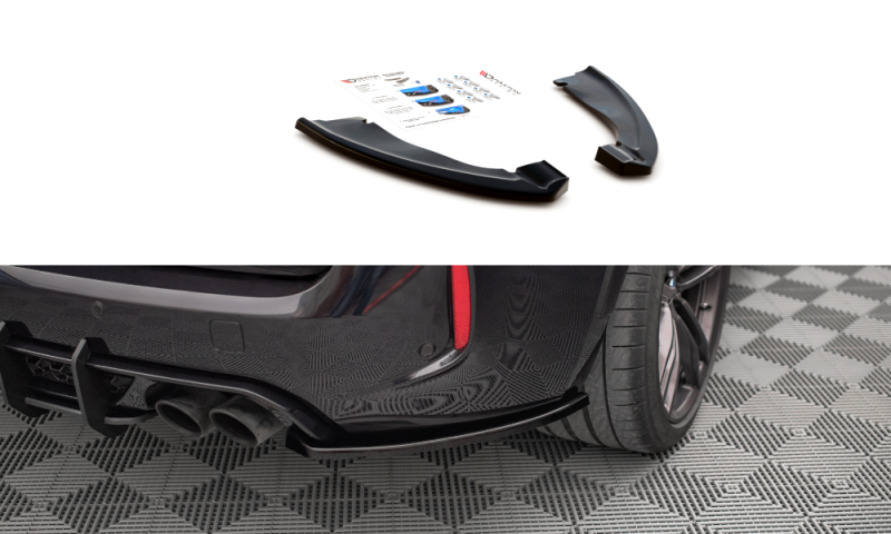 Maxton Heck Ansatz Flaps Diffusor für BMW X5 M F15 schwarz Hochglanz BM-X5M-15-RSD1-G