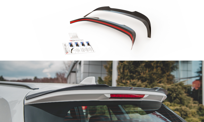 Maxton Spoiler CAP für Toyota Corolla XII Touring Sports schwarz Hochglanz TO-CO-12-TS-CAP1-G
