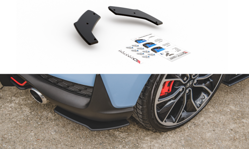 Maxton Racing Heck Ansatz Flaps Diffusor für Hyundai I30 N Mk3 Hatchback HYI303NCNC-RSD2B