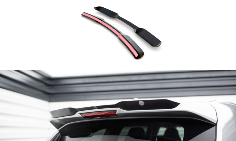 Maxton Spoiler CAP für Toyota Highlander Mk4 schwarz Hochglanz TO-HL-3-CAP1-G