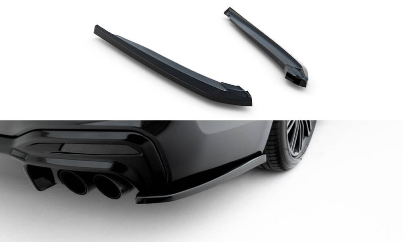 Maxton Heck Ansatz Flaps Diffusor BMW M550i Limousine G30 schwarz Hochglanz BM-5-G30-M550-RSD1-G