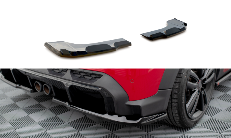 Maxton Heck Ansatz Flaps Diffusor für Mini Cooper S John Cooper Works F56 Facelift schwarz Hochglanz MC-3F-56-JCW-5D-RSD1-G