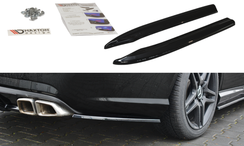 Maxton Heck Ansatz Flaps Diffusor für Mercedes E63 AMG W212  schwarz Hochglanz ME-E-212-AMG-RSD1-G