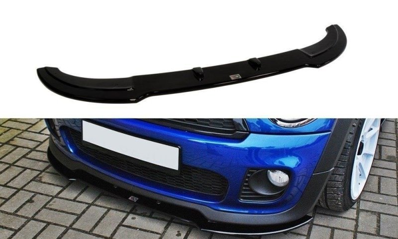 Maxton Front Ansatz für MINI COOPER R56 JCW schwarz Hochglanz MC-2-JCW-FD1-G