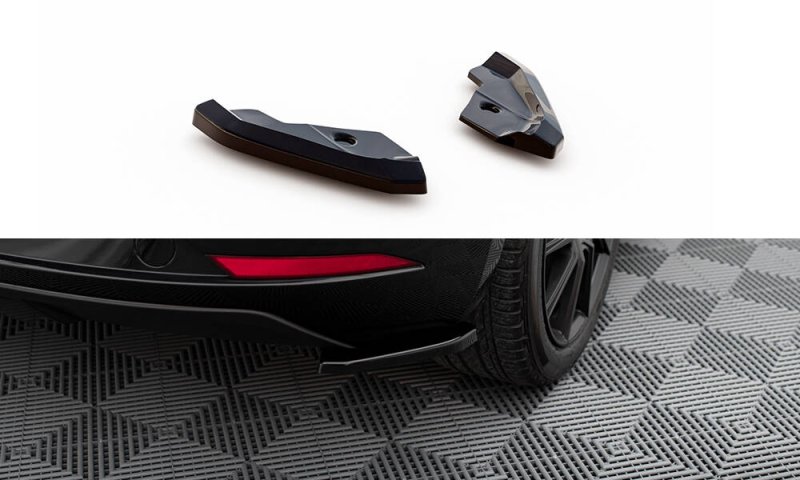 Maxton Heck Ansatz Flaps Diffusor V.1 Seat Leon Hatchback Mk3 Facelift schwarz Hochglanz SE-LE-3F-RSD1-G
