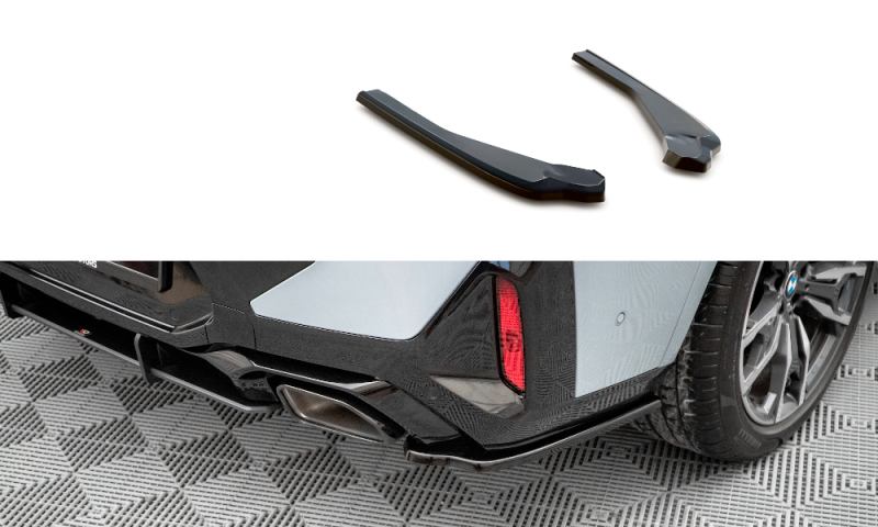 Maxton Heck Ansatz Flaps Diffusor für BMW X4 M-Paket G02 Facelift schwarz Hochglanz BM-X4-02F-MPACK-RSD1-G