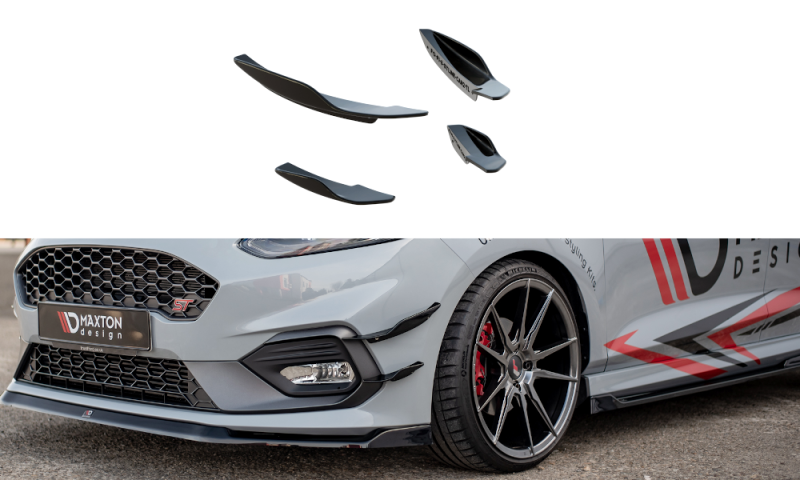 Maxton Stoßstangenflügel vorne (Canards) V.2 Ford Fiesta Mk8 ST / ST-Line  FO-FI-8-STLINE-CAN2