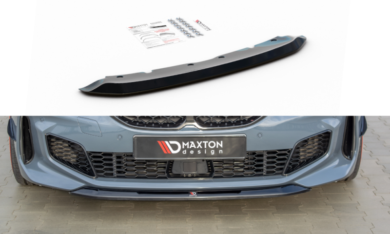 Maxton Front Ansatz V.2 für BMW 1er F40 M-Paket/ M135i  schwarz Hochglanz BM-1-40-MPACK-FD2-G