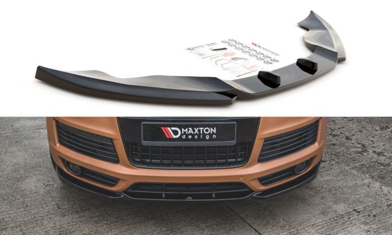Maxton Front Ansatz für Audi Q7 S-Line Mk.1 schwarz Hochglanz AU-Q7-1-SLINE-FD1-G