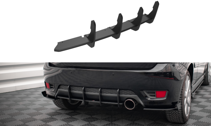 Maxton Street Pro Heckschürze für Ford Fiesta ST Mk6 FOFI6STCNC-RS1B