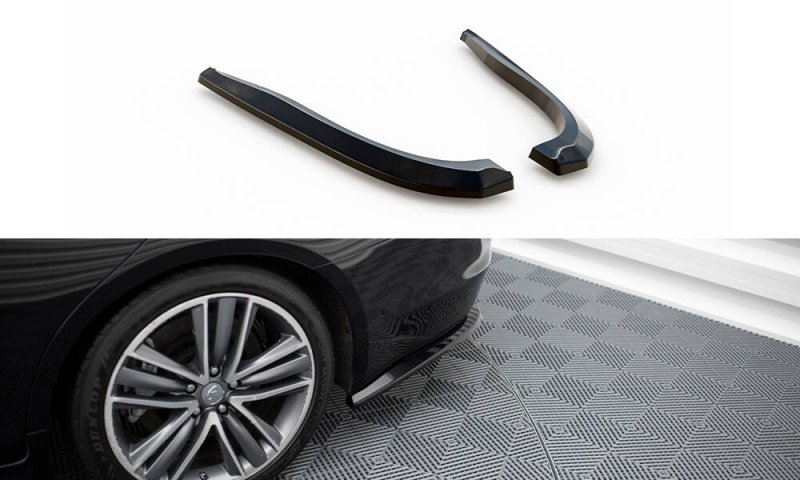 Maxton Heck Ansatz Flaps Diffusor V.2 Infiniti Q50 S Mk1 schwarz Hochglanz IN-Q50S-1-RSD2-G