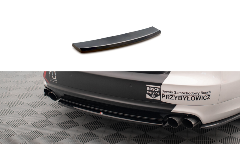 Maxton Mittlerer Diffusor Heck Ansatz für Audi S8 D4 schwarz Hochglanz AU-A8-D4-SLINE-RD1-G