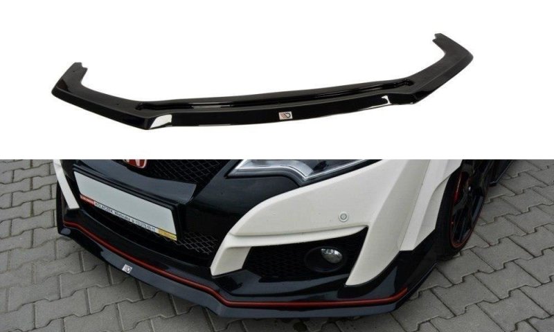Maxton Front Ansatz für v.2 HONDA CIVIC IX TYPE R schwarz Hochglanz HO-CI-9-TYPE-R-FD2-G