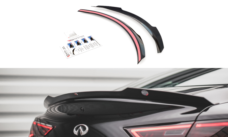 Maxton Spoiler CAP für Infiniti Q60 S Mk2 schwarz Hochglanz IN-Q60S-2-CAP1-G