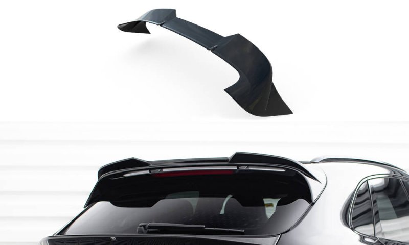 Maxton HeckSpoiler CAP Abrisskante Abrisskante 3D Porsche Macan GTS Mk1 Facelift 2 schwarz Hochglanz PO-MA-1F-GTS-CAP3D1-G