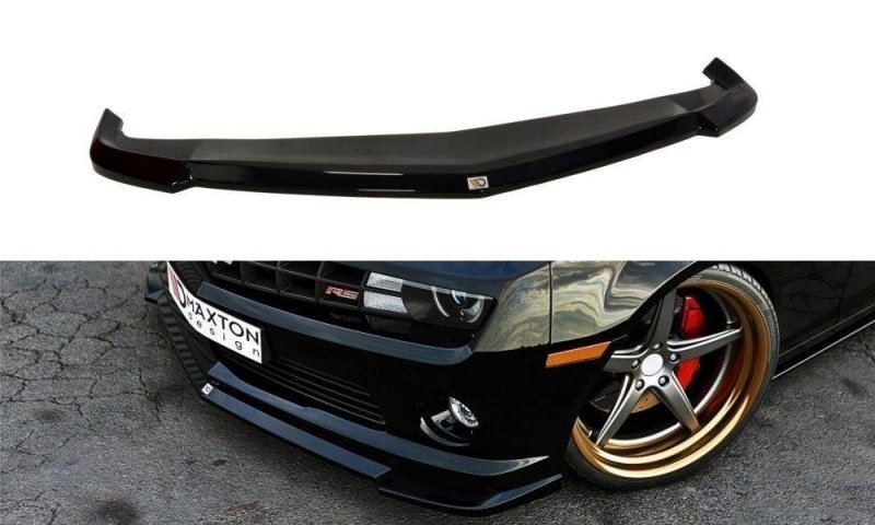 Maxton Front Ansatz für Chevrolet Camaro 5 SS  schwarz Hochglanz CH-CA-5-SS-FD1-G