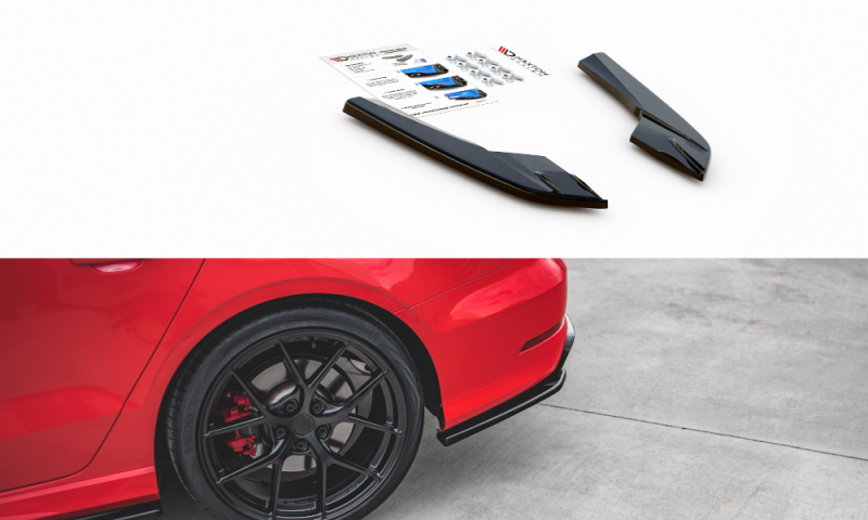 Maxton Heck Ansatz Flaps Diffusor für Audi S3 Limousine 8V schwarz Hochglanz AU-S3-3-S-RSD1-G