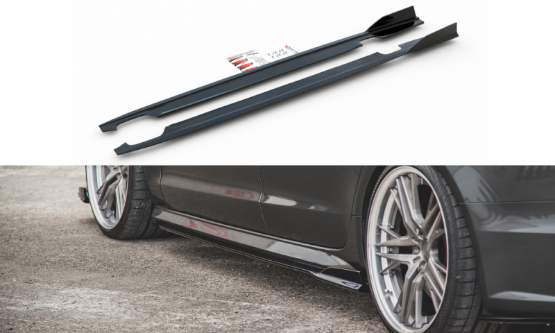 Maxton Seitenschweller Ansatz für Audi S6 / A6 S-Line C7 FL AU-S6-C7F-FSD1