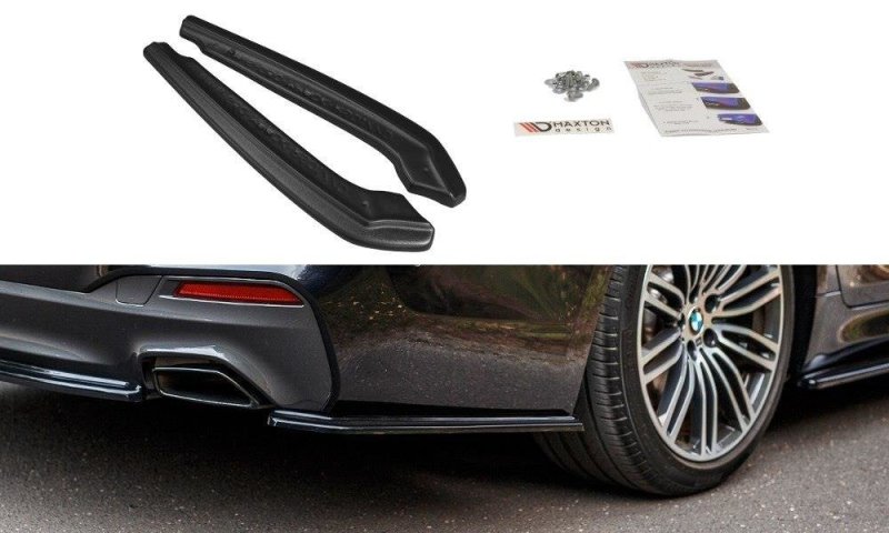 Maxton Heck Ansatz Flaps Diffusor für BMW 5er G30/ G31 M-Paket schwarz Hochglanz BM-5-G30-MPACK-RSD1-G