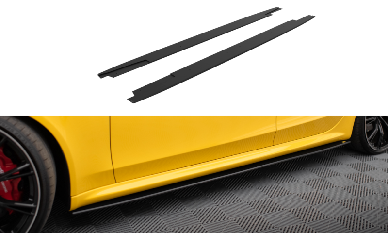 Maxton Street Pro Seitenschweller Ansatz für Audi RS4 B8 AURS4B8CNC-SD1B