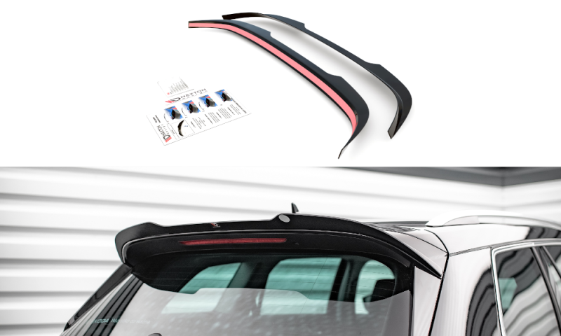 Maxton Spoiler CAP für Skoda Kodiaq Mk1 Facelift schwarz Hochglanz SK-KO-1F-CAP1-G