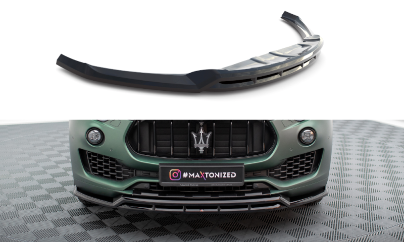 Maxton Front Ansatz V.2 für Maserati Levante Mk1 schwarz Hochglanz MS-LE-1-FD2G+FD2R-G