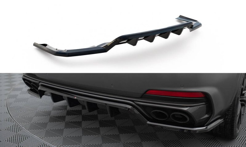 Maxton Mittlerer Cup Diffusor Heck Ansatz Maserati Levante Trofeo Mk1 schwarz Hochglanz MS-LE-1-TR-RD1G+RD2-G