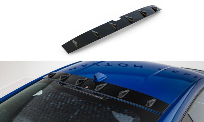 Maxton Heckscheiben Spoiler Ford Mustang GT Mk7 schwarz Hochglanz FO-MU-7-GT-H1-G