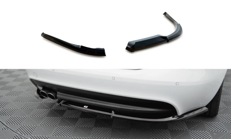 Maxton Heck Ansatz Flaps Diffusor Jaguar XE R-Sport X760 schwarz Hochglanz JA-XE-1-RSPORT-RSD1-G