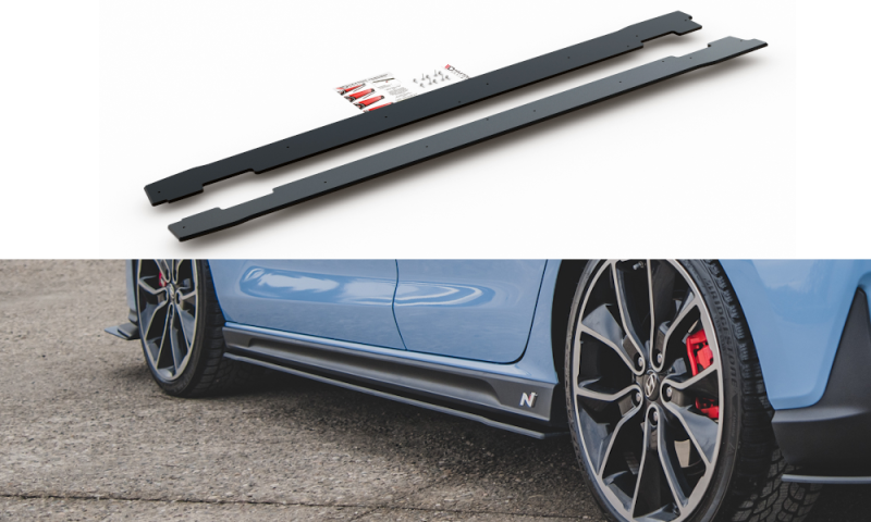 Maxton Racing Seitenschweller Ansatz für Hyundai I30 N Mk3 / Mk3 FL Hatchback / Fastback HYI303NCNC-SD2B