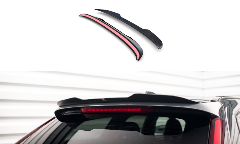 Maxton Spoiler CAP für Volvo V90 R-Design Mk2 schwarz Hochglanz VO-V90-2-RDESIGN-CAP1-G