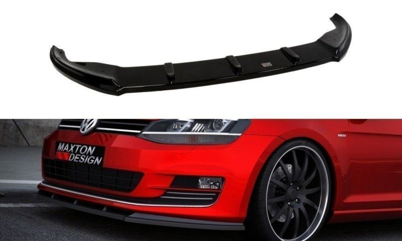 Maxton Front Ansatz für VW GOLF 7 schwarz Hochglanz VW-GO-7-FD1-G