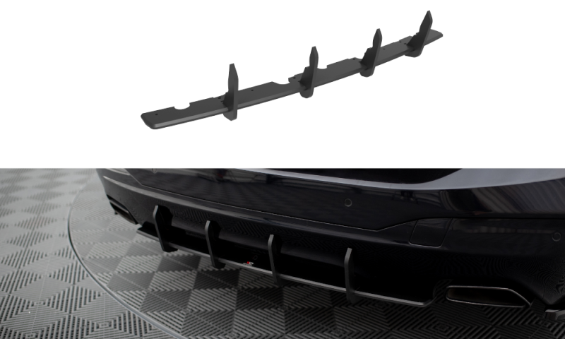 Maxton Street Pro Heckschürze für BMW 6er GT M-Paket G32 BM632GTMPACKCNC-RS1B