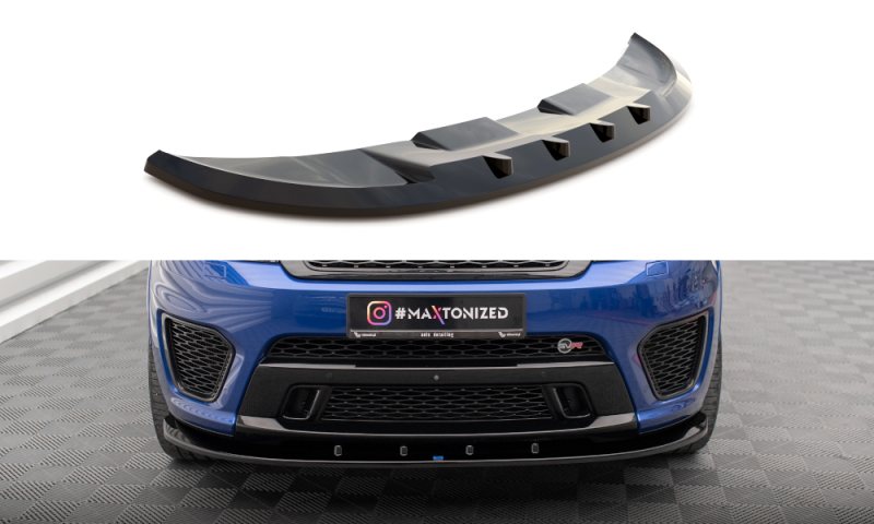 Maxton Front Ansatz V.1 für Land Rover Range Rover Sport SVR Mk2 schwarz Hochglanz LR-RR-SPORT-2-SVR-FD1-G