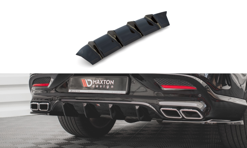 Maxton Diffusor Heck Ansatz für Mercedes-Benz GLE Coupe 63 AMG C292 schwarz Hochglanz ME-GLE-C292-AMG-RS1-G